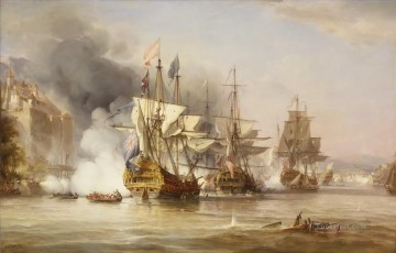 Warship Painting - The Capture of Puerto Bello by George Chambers Snr Naval Battles